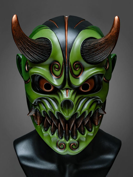 (SLAUGHTER TO PREVAIL) ALEX TERRIBLE MASK “ONI GREEN”